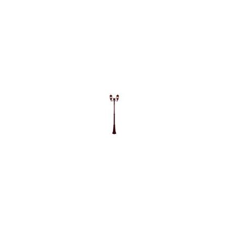 GT-1044 Vienna Twin Head Curved Arms Tall Post - Powder Coated Finish / B22