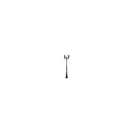 GT-1044 Vienna Twin Head Curved Arms Tall Post - Powder Coated Finish / B22
