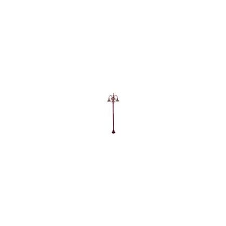 GT-1064 Monaco Triple Head Tall Plain Post - Powder Coated Finish / E27