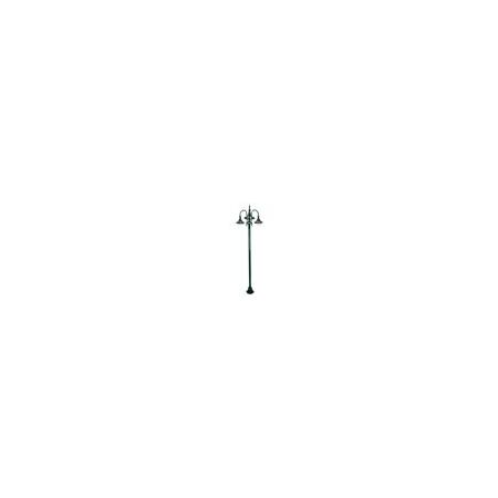 GT-1064 Monaco Triple Head Tall Plain Post - Powder Coated Finish / E27