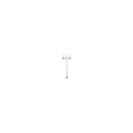 GT-1066 Monaco Twin Head Plain Post - Powder Coated Finish / E27