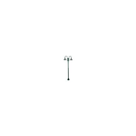 GT-1066 Monaco Twin Head Plain Post - Powder Coated Finish / E27