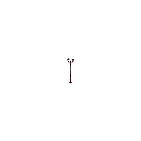 GT-140 Chester Twin Head Tall Post Light - Powder Coated Finish / B22