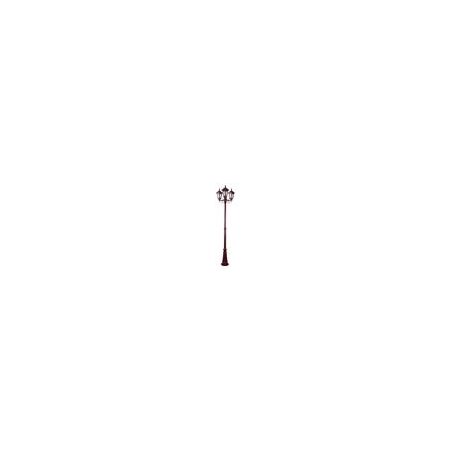 GT-142 Chester Three Head Tall Post Light - Powder Coated Finish / B22