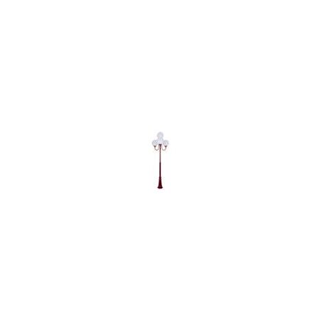 GT-627 Lisbon Four 30cm Spheres Curved Arms Tall Post Light - Powder Coated Finish / E27