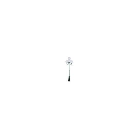 GT-627 Lisbon Four 30cm Spheres Curved Arms Tall Post Light - Powder Coated Finish / E27