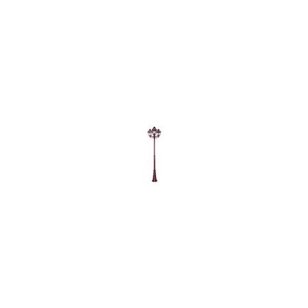 GT-282 Avignon Triple Head Tall Post Light - Powder Coated Finish / B22