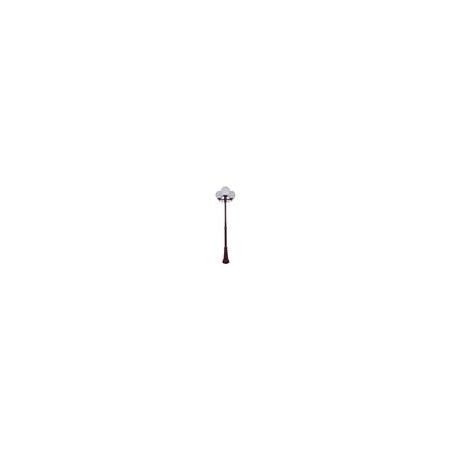 GT-562 Siena Triple 25cm Spheres Tall Post - Powder Coated Finish / E27