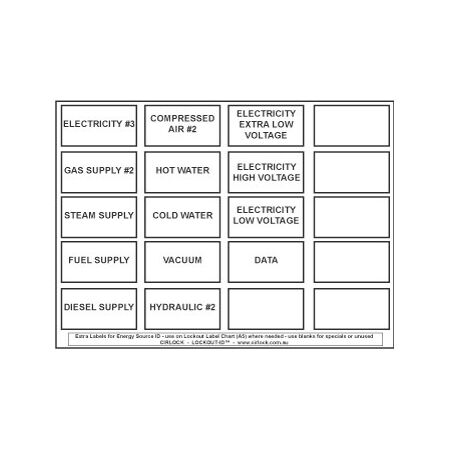 Water Labels Pack of 10 | Durable Vinyl | High Visibility | White by Cirlock