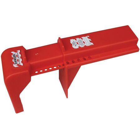 Ball Valve Lockout Device | Fits 2" to 8" Pipes | Durable Polypropylene | High Visibility Red by Cirlock