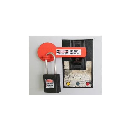 Circuit Breaker Lockout Device | Durable Moulded Plastic | Red Colour | Includes Spacer Disc by Cirlock