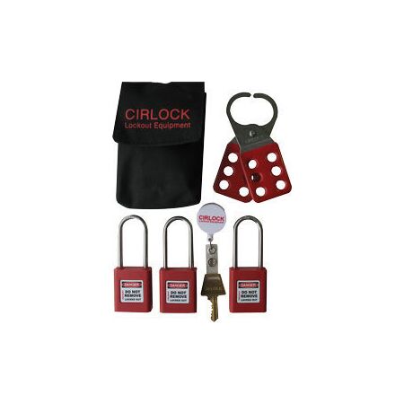 Lockout Carry Bags and Toolboxes | Includes Safety Padlocks & Hasp | Durable Design by Cirlock