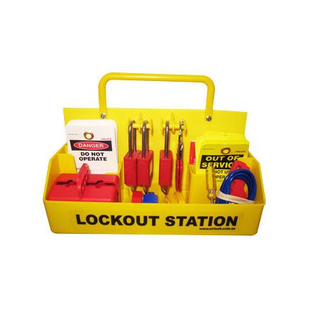 Lockout Station with Lids | Durable Plastic | Wall Mountable | Organized Storage by Cirlock
