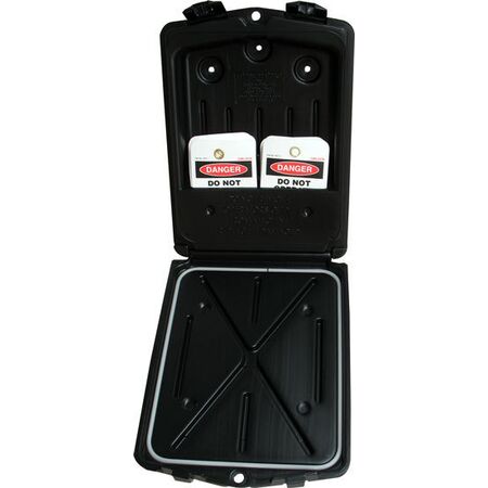 Padlock Lockout Station | High-Impact Plastic | Wall Mountable | Holds Multiple Padlocks by Cirlock