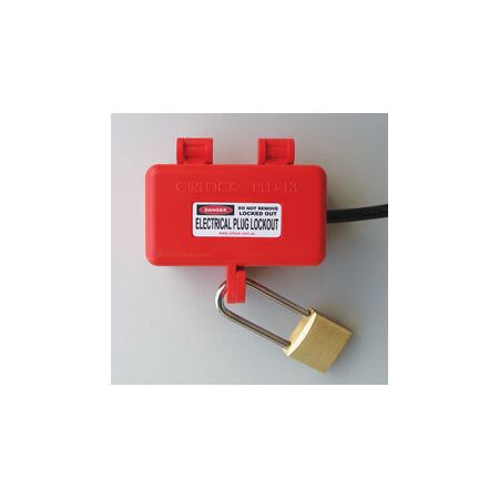Padlock Lockout Station | High Impact Plastic | 4 Padlock Holes | Red by Cirlock