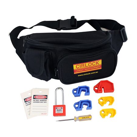Lockout Carry Bags and Toolboxes | Universal Lockout Devices | Waist Carry Bag | Reusable Safety Tags by Cirlock
