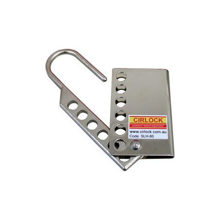 Tamper Proof Lockout Hasp | 316 Stainless Steel | 6 Padlock Holes | Corrosion Resistant by Cirlock