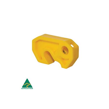 Universal Lockout Device for MCBs | 50% Recycled Nylon | Padlock Hole | Yellow by Cirlock