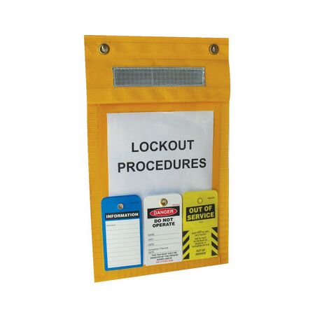 Padlock Lockout Station | Durable High-Impact Plastic | Wall Mountable | Safety Yellow by Cirlock