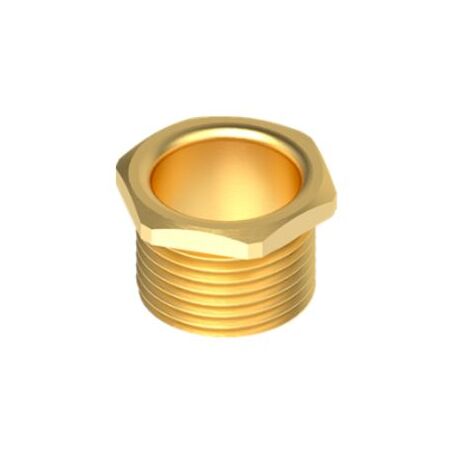 20mm Male Brass Bush Long | Durable Brass Construction | Secure Connections | Galvanised Fitting by Tradepro Australia Pty Ltd