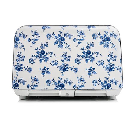 4 Slice Toaster with Seven Heat Settings & Auto-Centring | Wide Slots for Bagels | China Rose by GAF