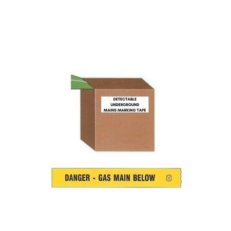 Detectable Underground Warning Tape | 250m Length | 100mm Width | High Visibility by Tradepro Australia Pty Ltd