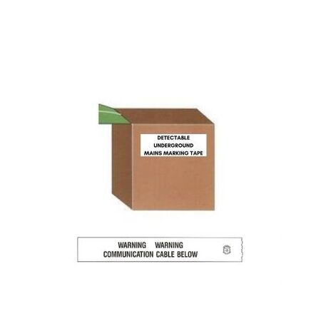 Detectable Underground Warning Tape 300m | 100mm Wide | High Visibility & Durable Material by Tradepro Australia Pty Ltd