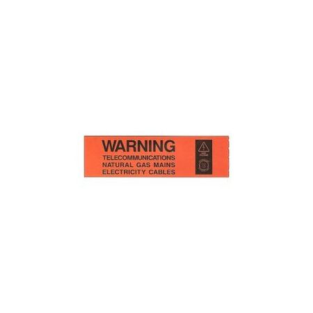 3 Way Underground Warning Tape | Durable Polyethylene | 30m Length | High Visibility by Tradepro Australia Pty Ltd