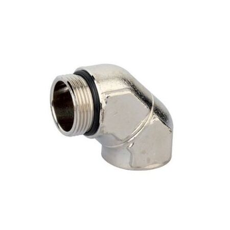 25mm Solid Elbow 90º | Nickel Plated Brass | Durable Conduit Connection | Corrosion Resistant by Tradepro Australia Pty Ltd