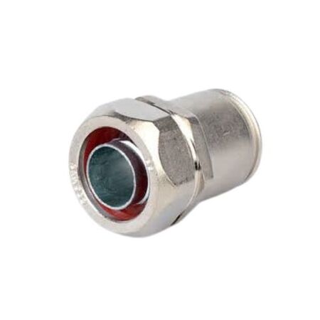Rapid Connect Adapter | Nickel Plated Brass | 32mm Conduit to Liquatite Connector | Quick Connect Design by Tradepro Australia Pty Ltd