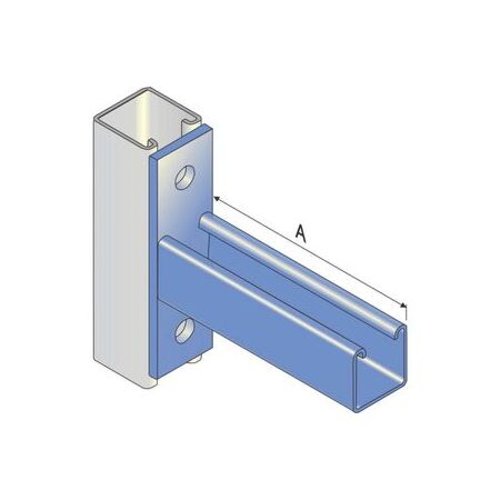 Cantilever Bracket Plain 750mm | Heavy-Duty Steel | Versatile Mounting | Uncoated Finish by Tradepro Australia
