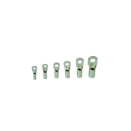 Copper Lug 6mm/5mm Stud Pack of 100 | High Conductivity Copper | Ideal for Electrical Wiring by Tradepro Australia