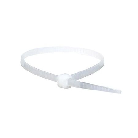 Nylon Cable Tie 100mm x 2.5mm | Durable Nylon Material | Natural Color | Easy to Use by Tradepro