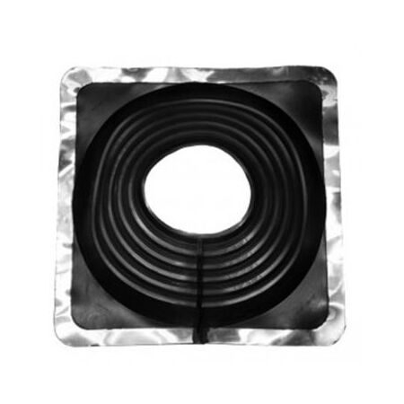 Multiflash Roof Pipe Flashing | Adjustable 140-292mm | Durable Black Finish | Square Base by Tradepro Australia