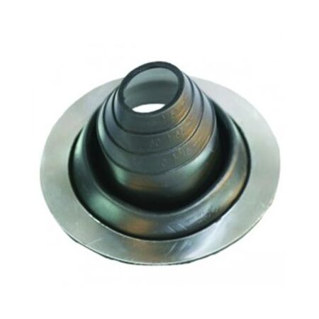 Round Base Roof Flashing 44-76mm | Durable Black Finish | Weather-Resistant Polymer by Tradepro Australia
