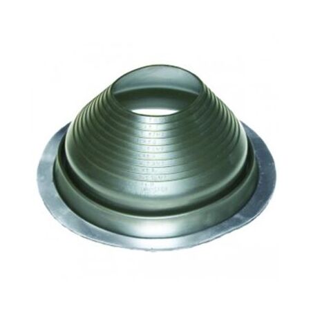Roof Flashing Round Base 229-483mm | Adjustable Size | Weather-Resistant Black Finish by Tradepro Australia Pty Ltd