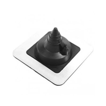 Solar Roof Flashing Twin Port 0-35mm | UV Resistant Rubber & Metal | Weatherproof Black by Tradepro Australia