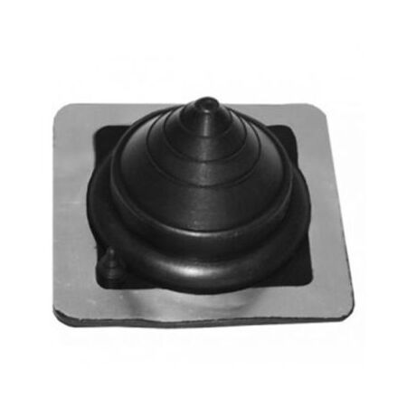 Mini Square Roof Flashing Base | Adjustable Height 0-50mm | Durable Grey Finish by Tradepro Australia Pty Ltd