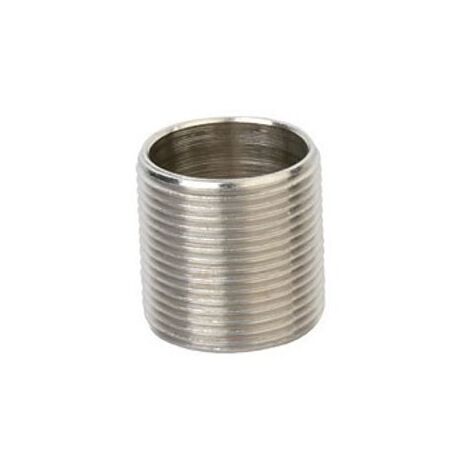 32mm Nickel Plated Brass Nipple | Durable Construction | Corrosion Resistant | Ideal for Plumbing by Tradepro Australia Pty Ltd