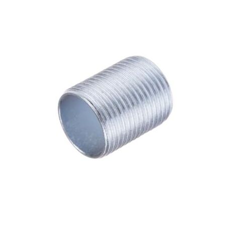 Electro Galvanised Nipple 50mm | Corrosion Resistant | Durable Steel by Tradepro Australia Pty Ltd