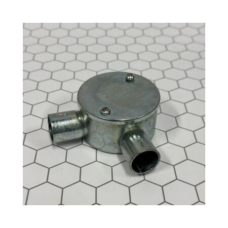 20mm 2 Way Angle Push On Junction Box | Durable Plastic | Easy Installation | Versatile Conduit Routing by Tradepro Australia Pty Ltd