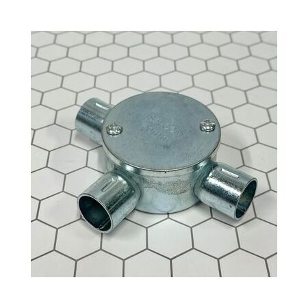 20mm 3 Way Push On Junction Box | Durable Plastic | Non-Threaded Design | Easy Installation by Tradepro Australia Pty Ltd