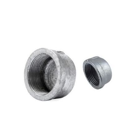 32mm Nominal Bore Water Pipe Cap | Galvanized Steel | Durable Seal | Ideal for Commercial Plumbing by Tradepro Australia Pty Ltd