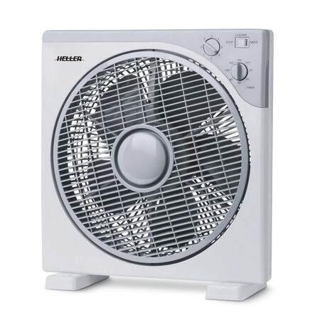 30cm Box Fan | 50W Power | 3 Speed Settings & Safety Guard | Timer by GAF