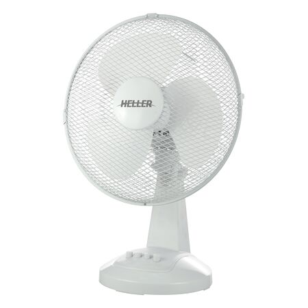 30cm White Desk Fan | 30W Power | 3 Speed Settings & Oscillation | Adjustable Tilt by GAF