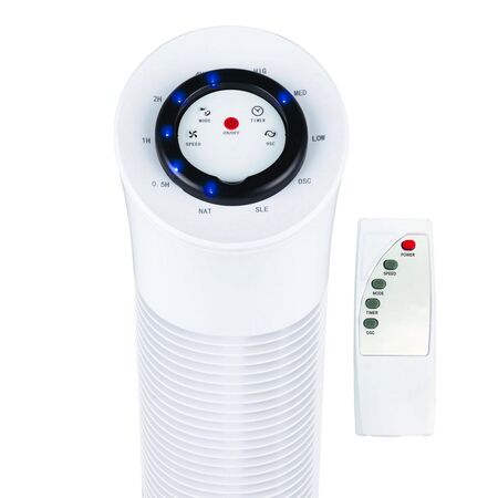 Tower Fan 77cm | 45W Power | 3 Speeds & Remote Control | 70° Oscillation by GAF