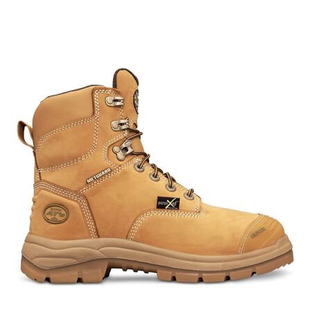 150mm Wheat Lace Up Met Boot | Lightweight Sole & Metatarsal Protection | Slip Resistant by Oliver