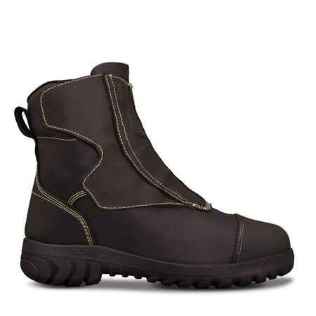 Black Smelter Boot | Heat Resistant & Flame Retardant | Steel Toe & Slip Resistant | Oliver