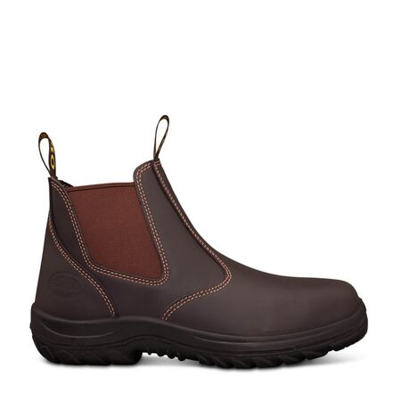Elastic Sided Work Boot | Water Resistant Leather | Steel Toe Cap & Slip Resistant | EH Rated by Oliver