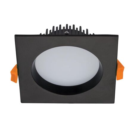 DECO-13 Square 13W Dimmable LED Tricolour IP44 Downlight - Black